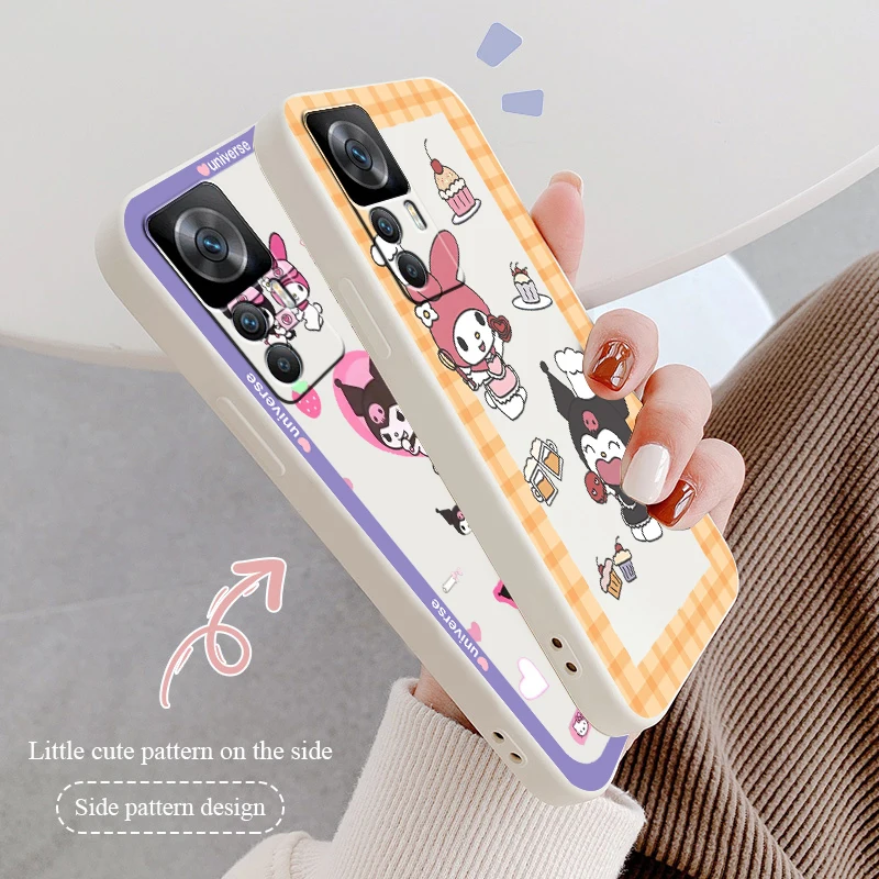 

Sanrio My Melody Kulomi Cute Liquid Rope Phone Case For Xiaomi Redmi K50 K40 K40S Gaming K30 10C 10 10X 9A 9 9T 9C 9AT 8 8A 5G