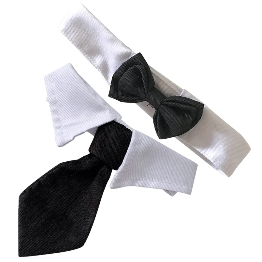 

2Pcs Necktie Neck Tie Collar Tie Tie Collar Cat Neck Tie Necktie Tie Cat Necktie