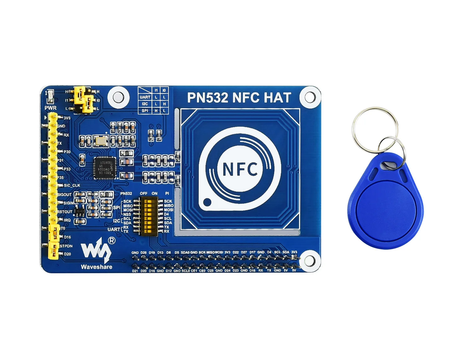 PN532 NFC HAT для Raspberry Pi I2C/SPI/UART контакты управления Breakout легко подключения к