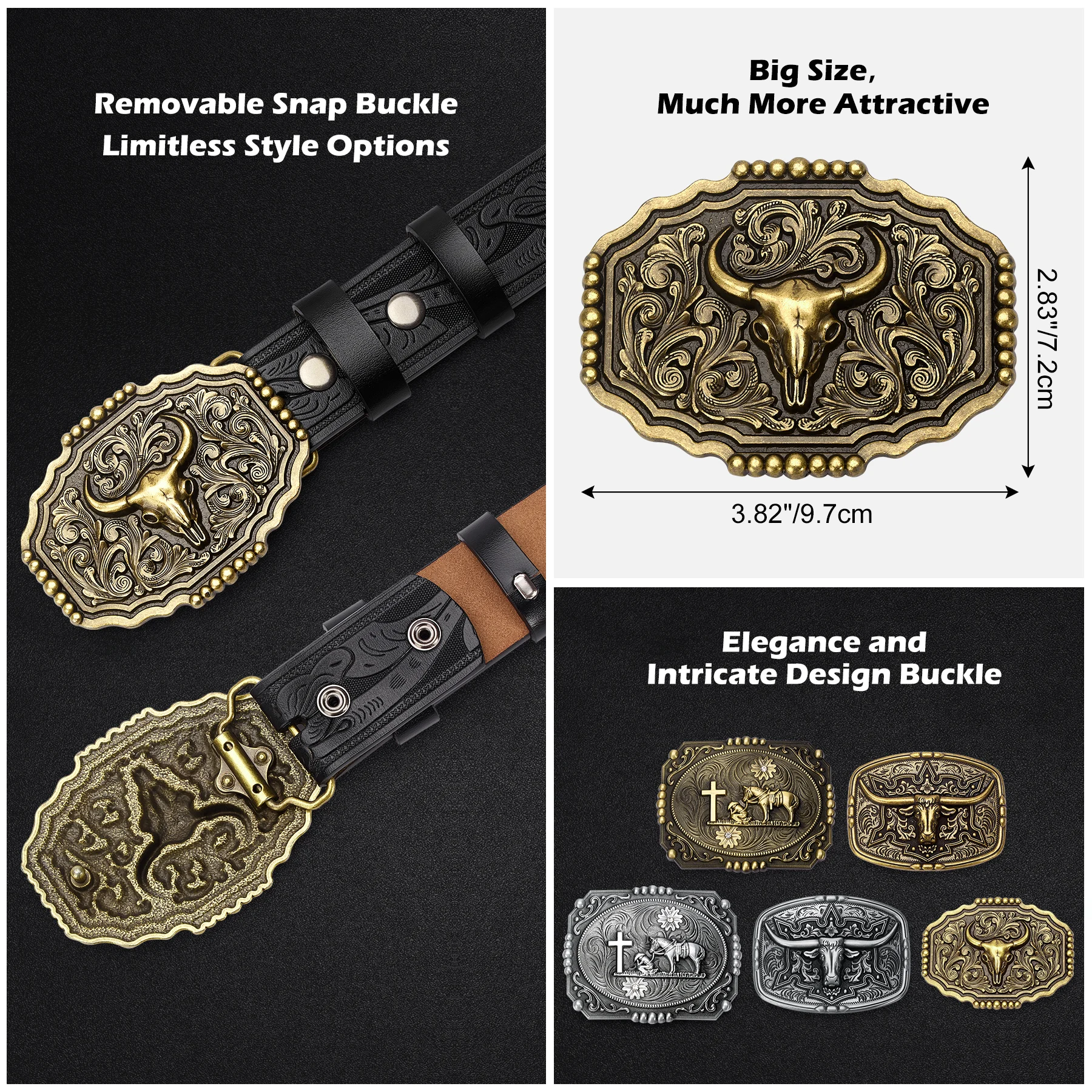 Мужские ремни BISON DENIM с тиснением в западном стиле ремень из натуральной кожи
