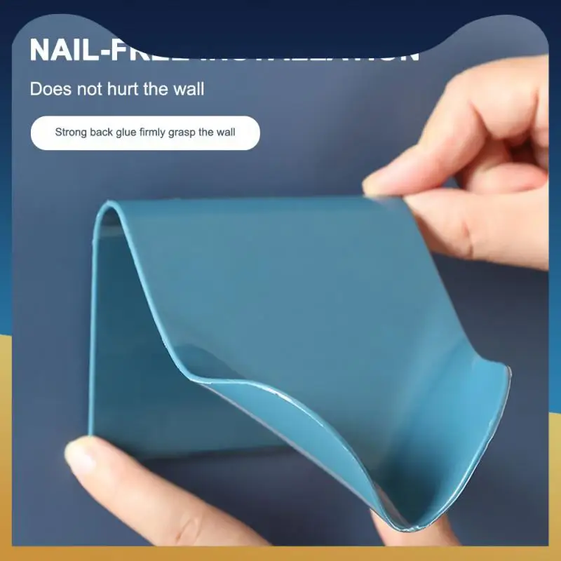 

Portable Soap Dishes Bathroom Wall Mounted Soap Holder Self Adhesive Storage Box Kitchen Fast Draining Sponge Storage Organizer