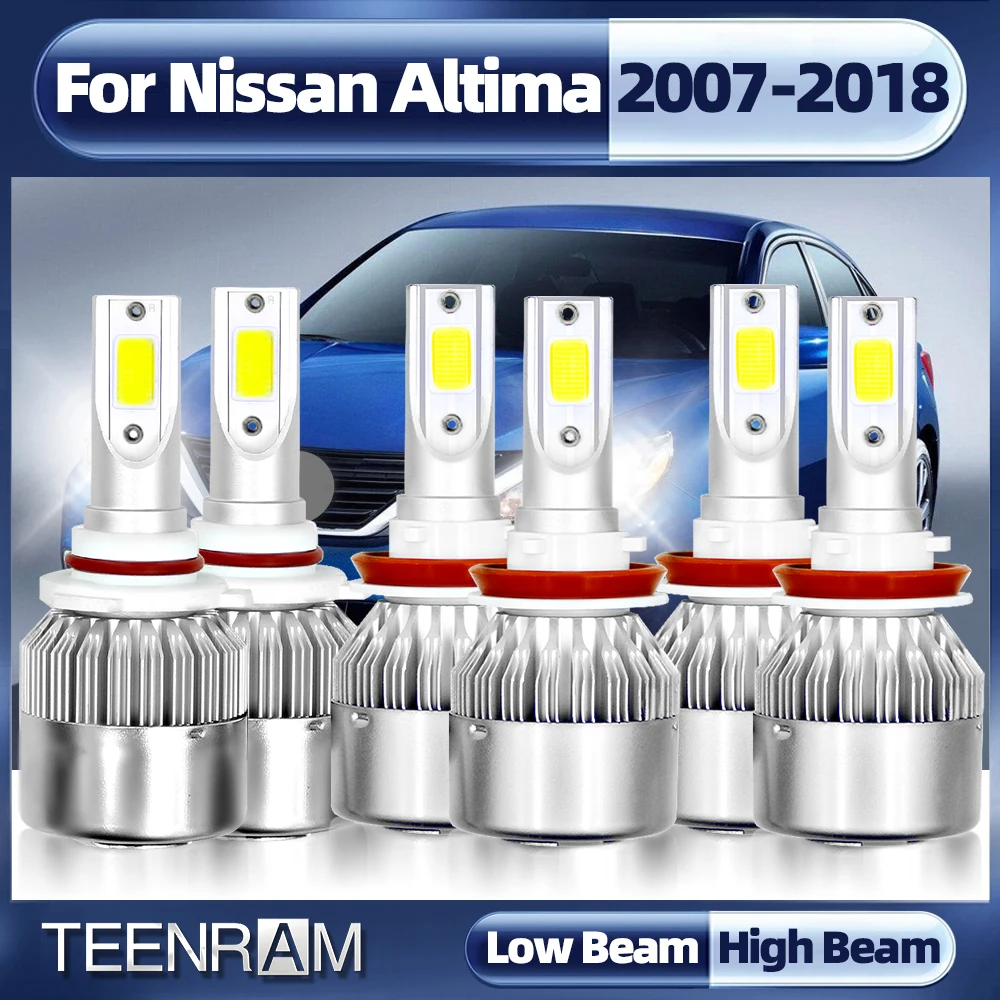 

LED Headlight 90W 12000LM Car Light 6000K White12V Auto Fog Lamp Bulb For Nissan Altima 2007-2013 2014 2015 2016 2017 2018