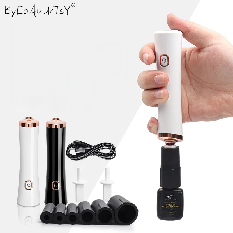 

Eyelash Glue Shaker Electric Wake-up Device for Nail Polish Tattoo Ink Pigment Liquid Shaking Machine Makeup Brush Cleaner Set