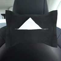 car tissue box car tissue holder with adjustable button car armrest seat tissue box fortesla model 3 y x s cars accessories