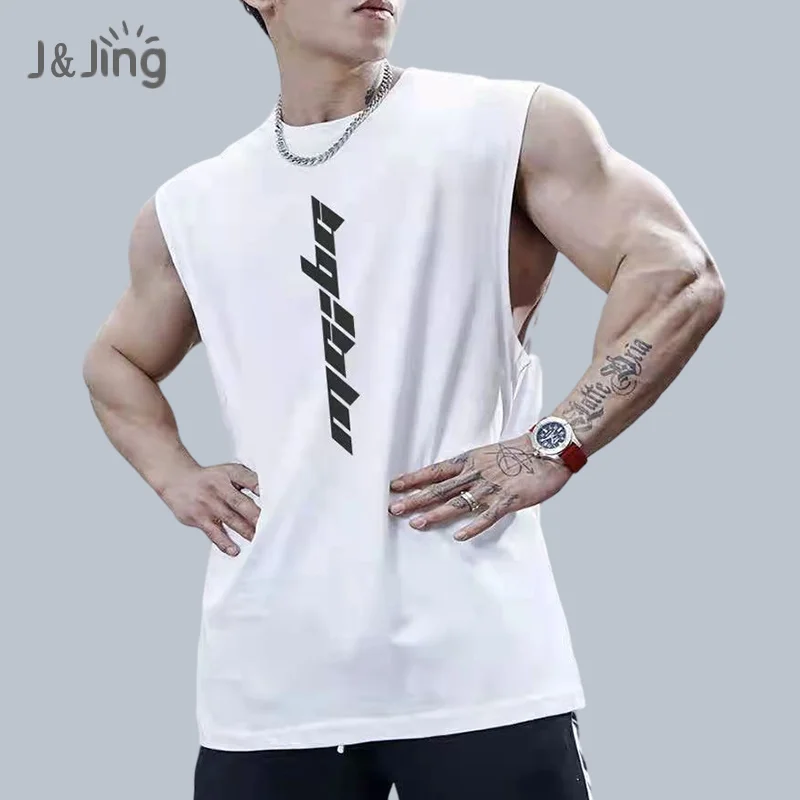 

Summer Men T-Shirt Fashion Crew Neck Sleeveless T-Shirts Men Hip Hop Basic Male Vintage Vest Tops Tees Shirts