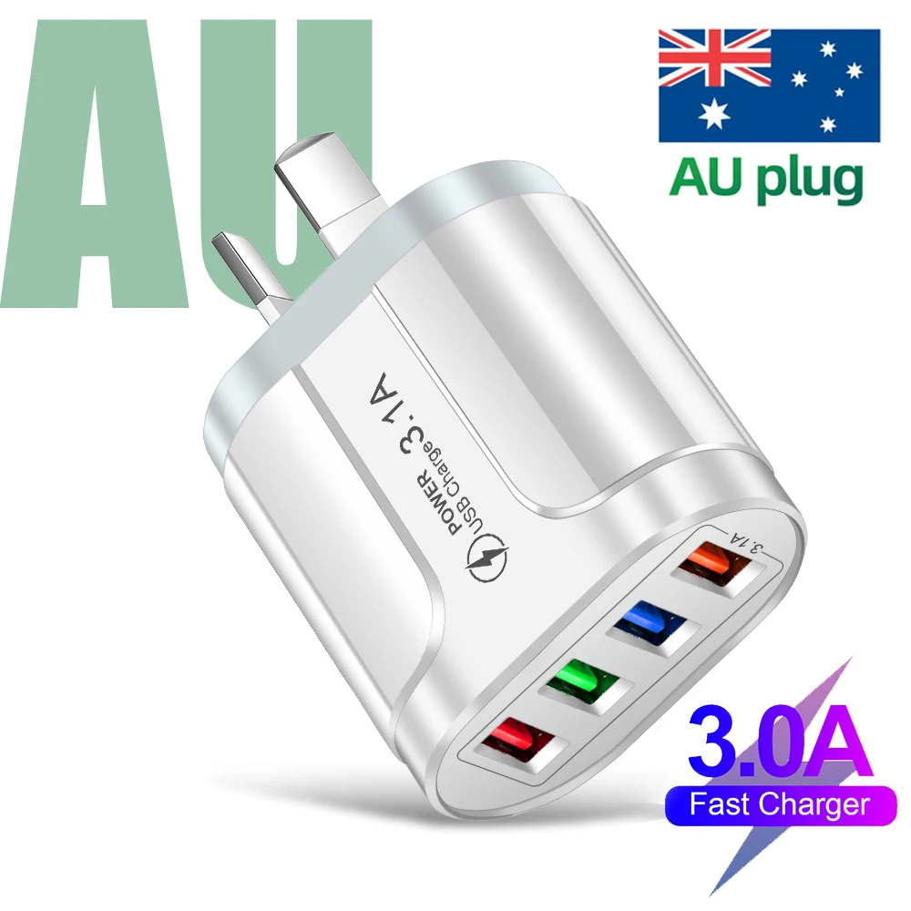 Сетевое зарядное устройство с 4 USB-портами а