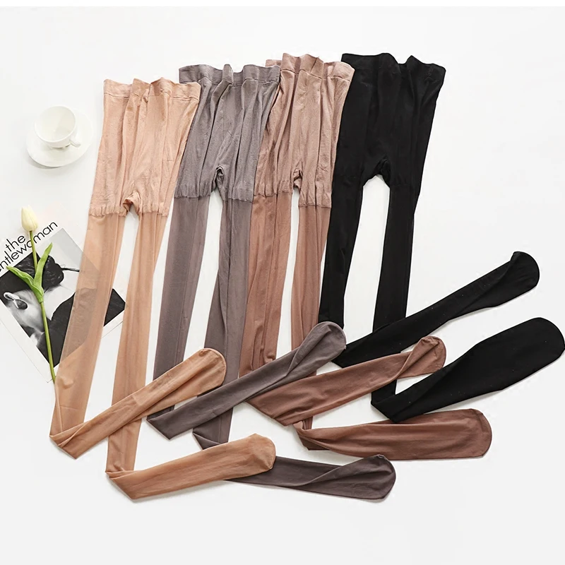 Женские нейлоновые колготки размера плюс сексуальные ультратонкие удлиненные с