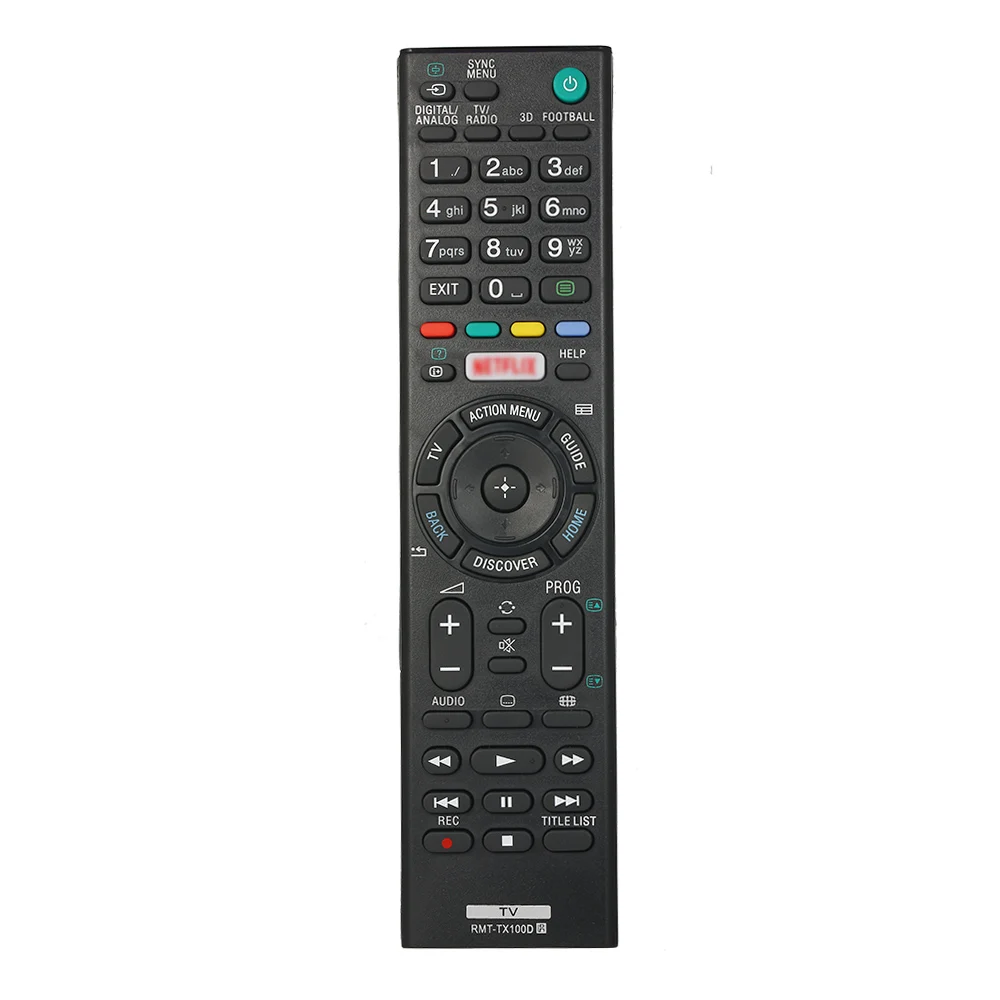 

Smart Replacement Remote Control for SONY TV Portable Size TV Remote Controller Easy to Grab Black