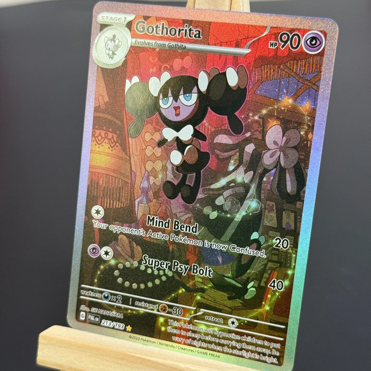 Фото Коллекционная карта TCG English Gothorita SV02: Paldea Evolved (PAL) 213/193 # 213 Фольгированная карта для самостоятельного изготовления прокси-карт №4