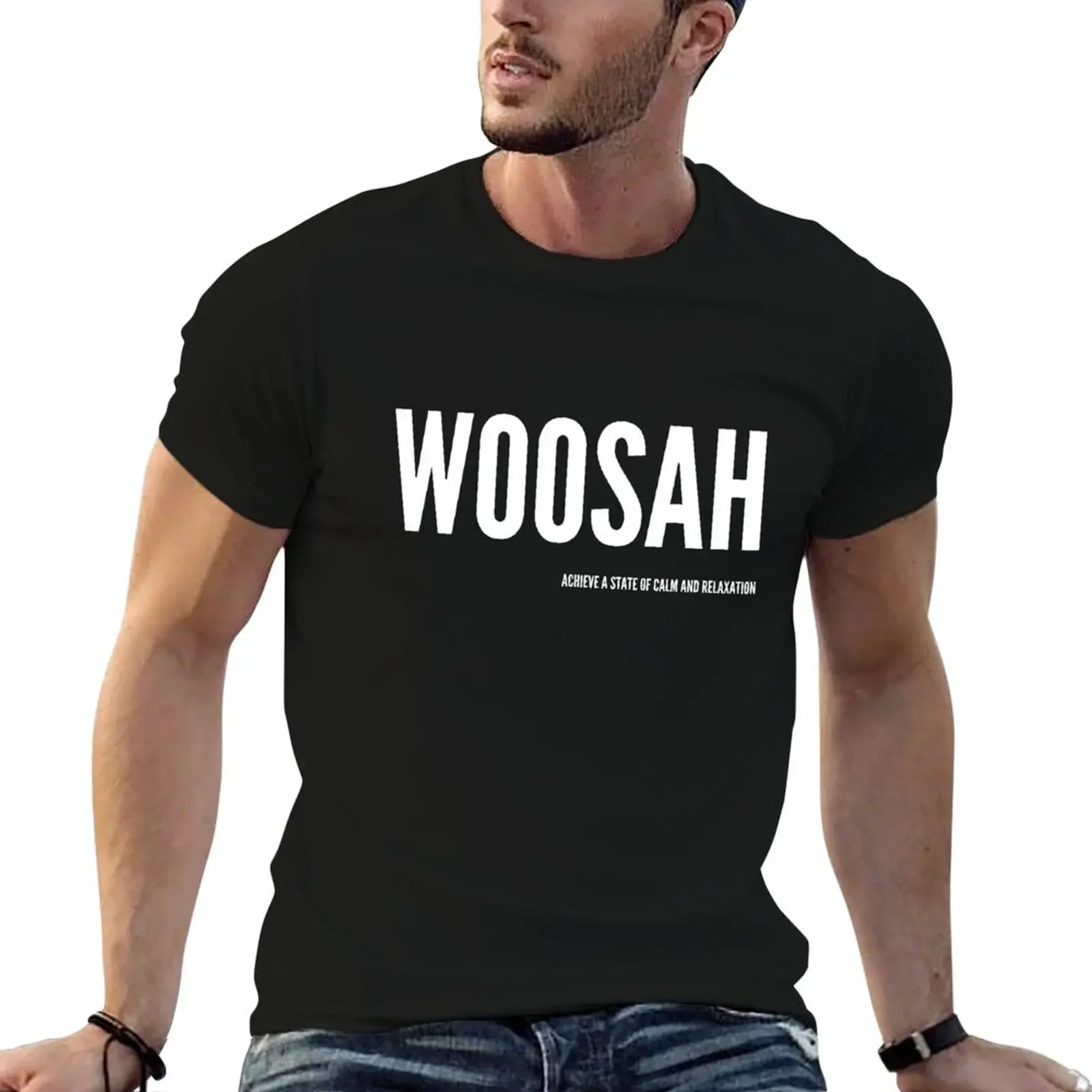Woosah белая хлопковая футболка для мужчин