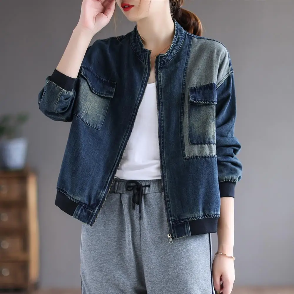 

Short Denim Jacket Women's Korean Loose Top 2022 Spring New Work Jacket Jacket Fashion