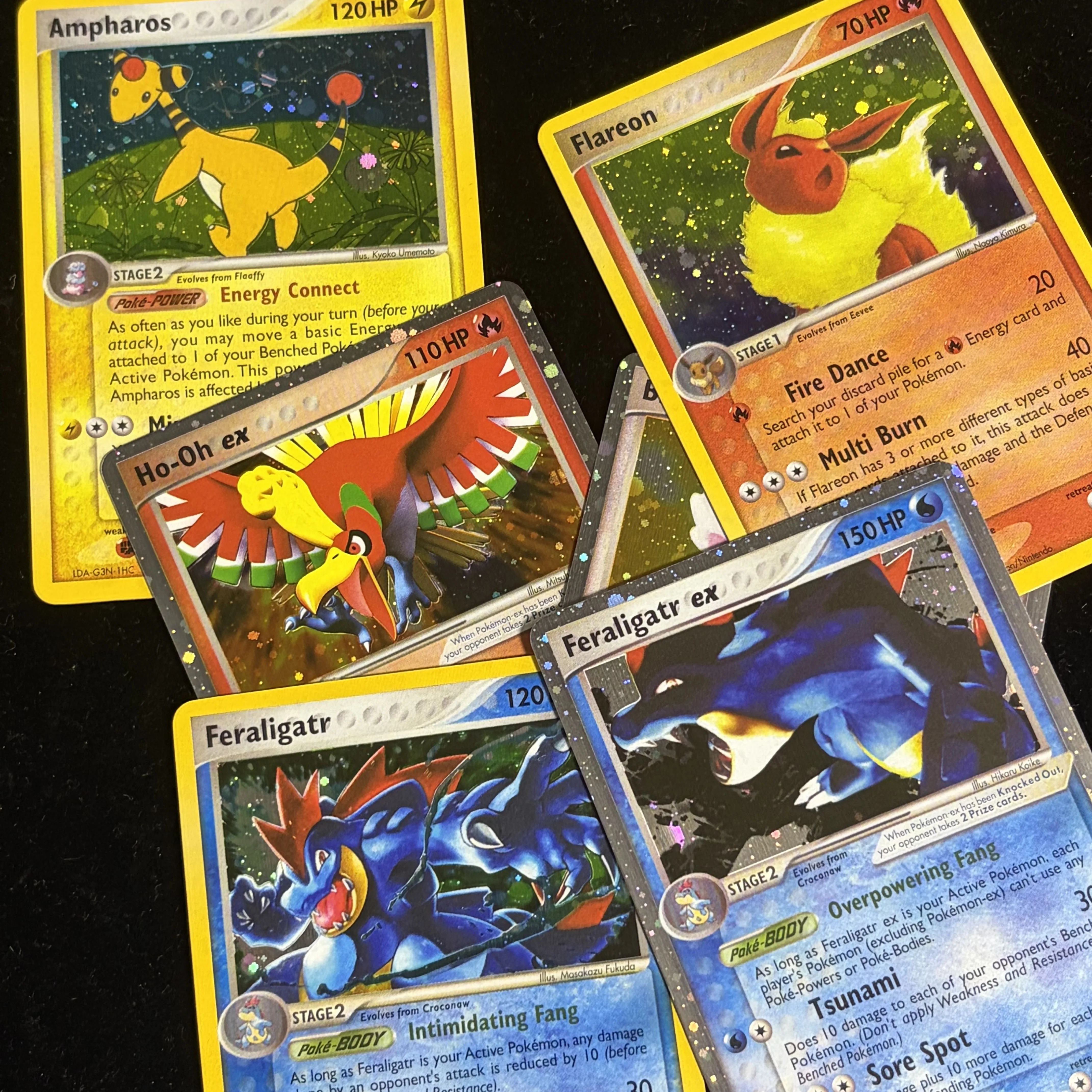 Набор из 6 новых голографических карт PKM Unseen Forces (UF) для коллекционной игры PTCG: Feraligatr, Ho-Oh, Flareon, Blissey, Ampharos (прокси-карты) (art.: 3920dade28de0) - 3920dade28de0