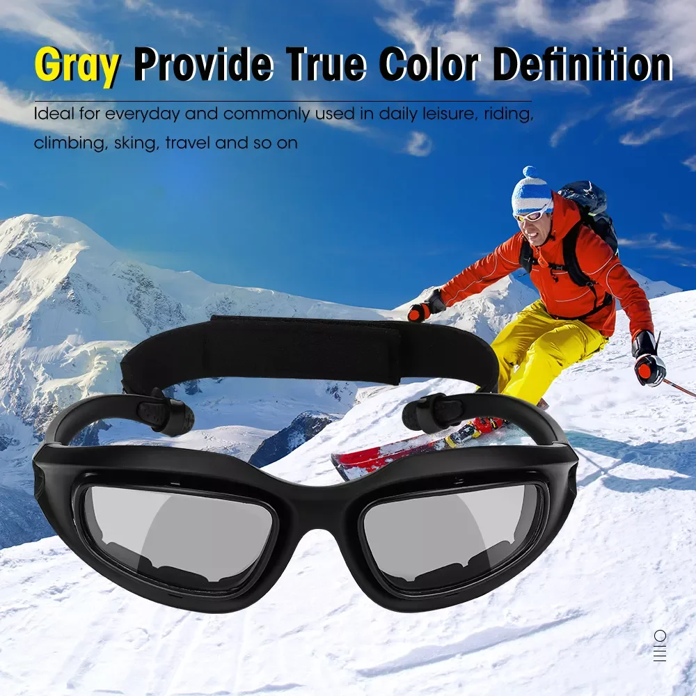 

Motorcycle Glasses Polarized Sunglasses For Shooting Eye Protection Windproof Moto Goggles UV400 Antifog clear Lens