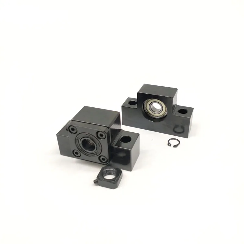 Набор опор для шарико-винтового привода EK15 EF15: 1 шт. фиксированная сторона и плавающая для SFU1204 ЧПУ деталей.