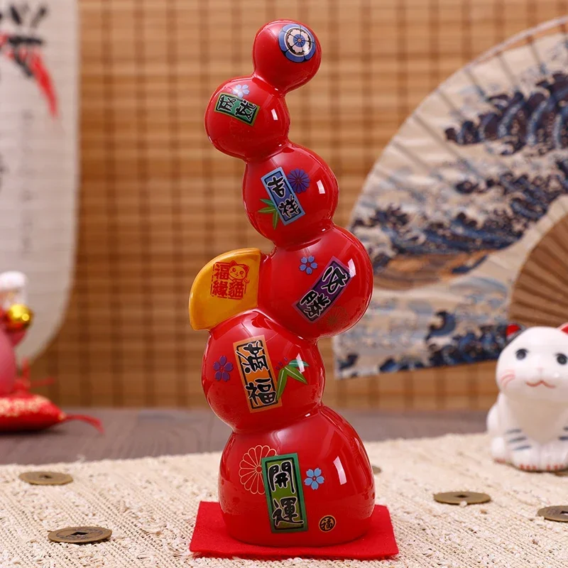 22 см керамическая башня Дармамы японский фарфор Maneki Neko Lucky Cat Коллекционная