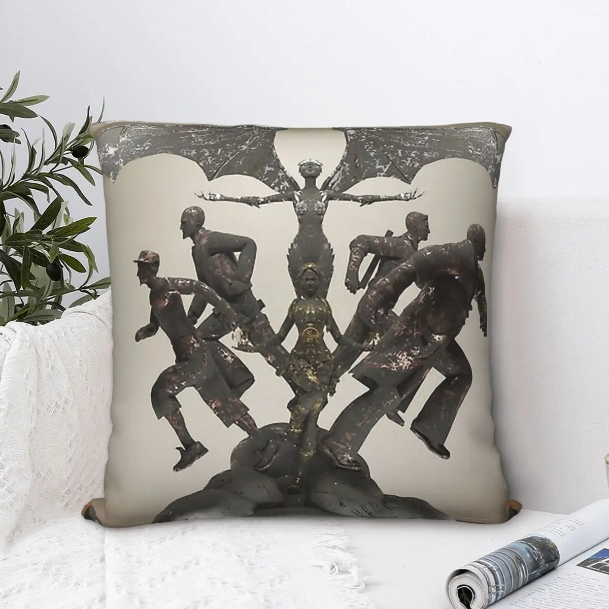 

Anniversary Fresco Polyester Cushion Cover Tomb Raider Advanture Game Bedroom Car Decorative Breathable Throw Pillowcase