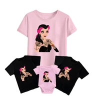 disney punk princess family matching t shirt fashion kids short sleeve unisex adult new cool streetwear baby romper