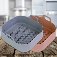 airfryer silicone pot nonstick pans reusable heat resistant baking basket air fryer oven accessories kitchen cooking baking tool