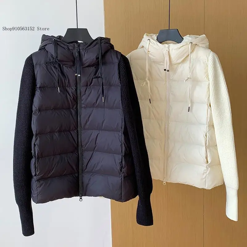 Весенне-осенне-зимний повседневный вязаный легкий короткий маленький элитный