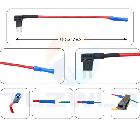 TLZWLA 12V Мини автомобильный держатель предохранителя 10А