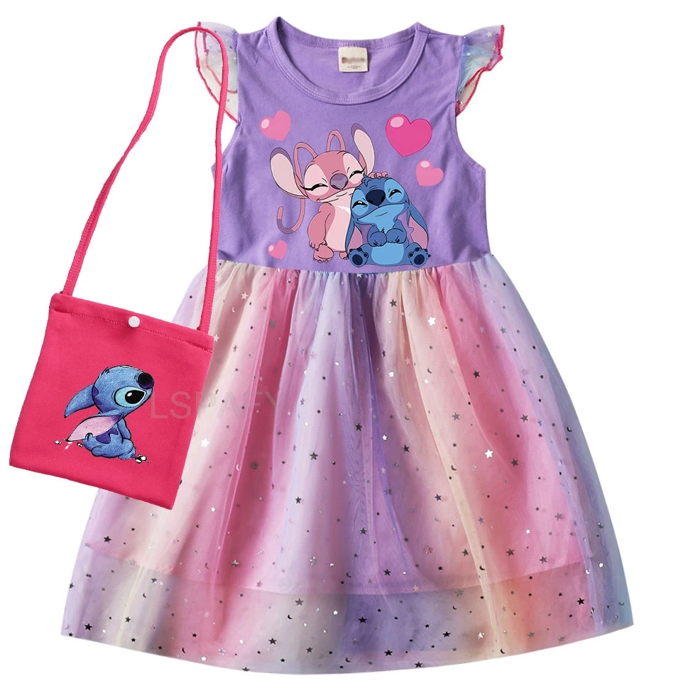 Детское платье с юбкой-пачкой и отделкой Лило Ститч для девочек