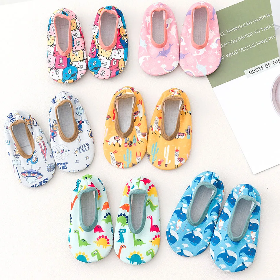 

Children Slipper Unisex Summer Cotton Anti-Slip Water Shoes Kids Non-Skid Floor Breathable Beach Socks Toddler Clothes Accessory