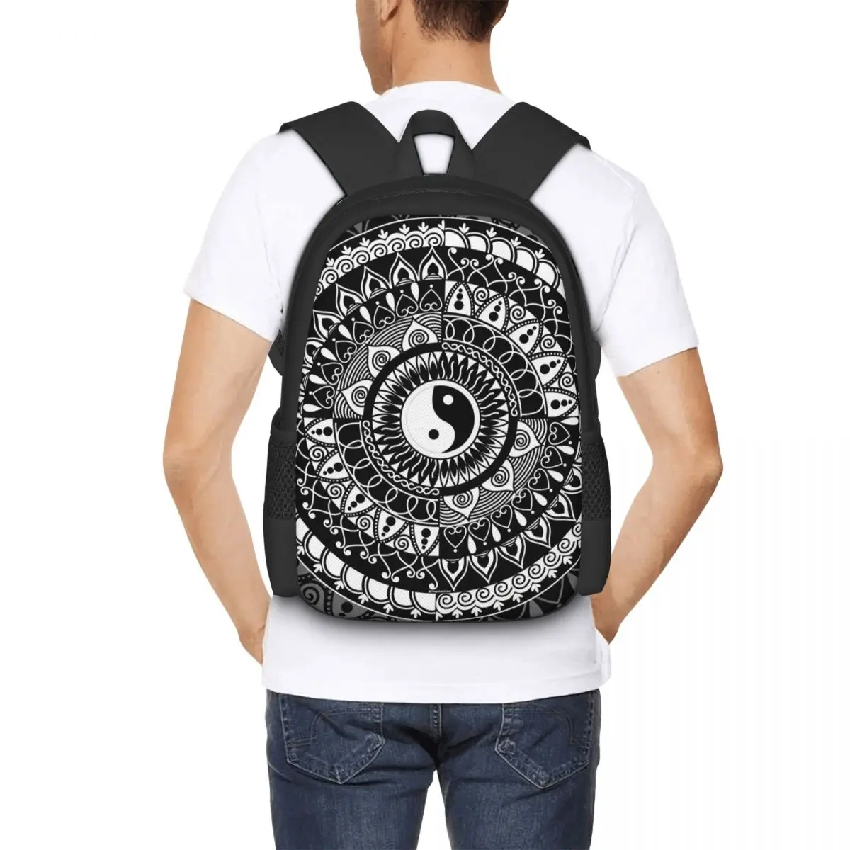 Yin And Yang Backpack for Girls Boys Travel RucksackBackpacks for Teenage school bag