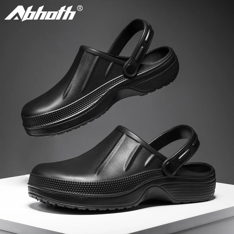 

Abhoth Men Casual Shoes Non-slip Breathable Women Sandals Platform Sandals Anti-slip Waterproof Slip-On Couple Shoes Big Size