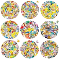 5080100pcs pokemon stickers kawaii pikachu skateboard bicycle guitar laptop kids waterproof stiker toys