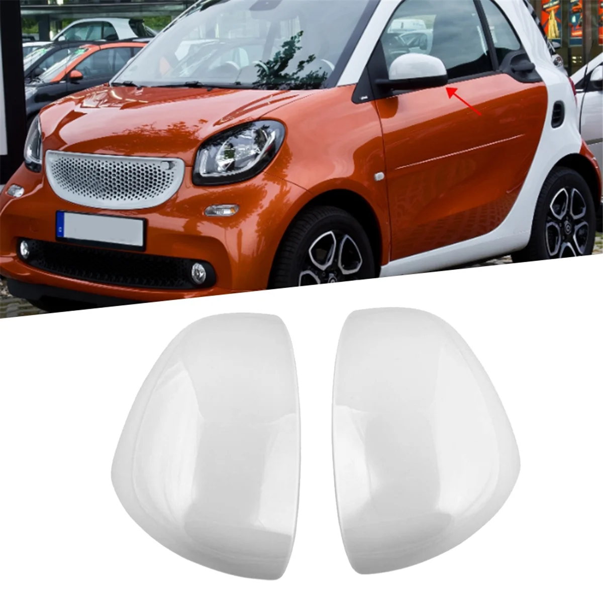 Фотоколпачок для Mercedes Benz Smart 453 двух четырех 2016-2021 крышка бокового зеркала двери