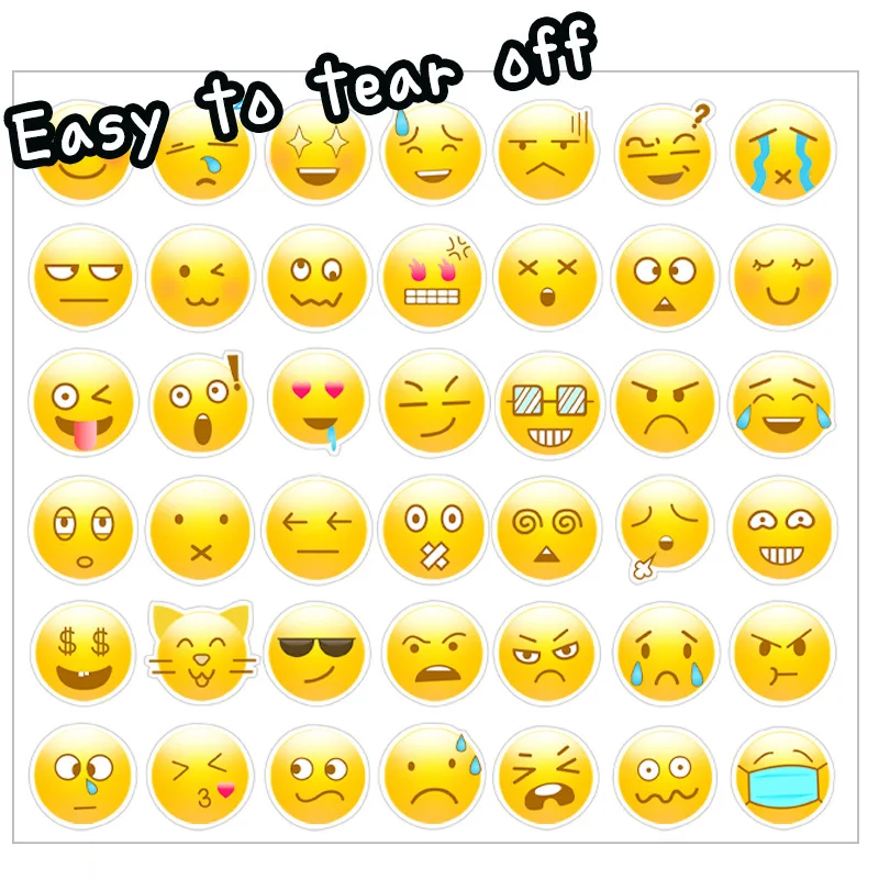 Водонепроницаемая наклейка со смайликом креативная для ноутбука багажа сделай