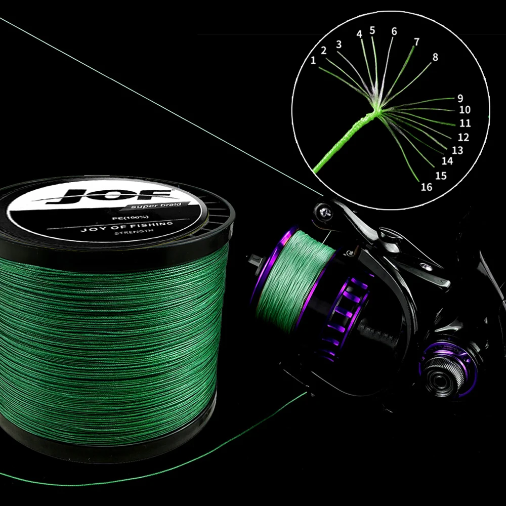 JOF Япония 16 нитей плетеная леска 300 м 500 мультифиламентная полиэтиленовая