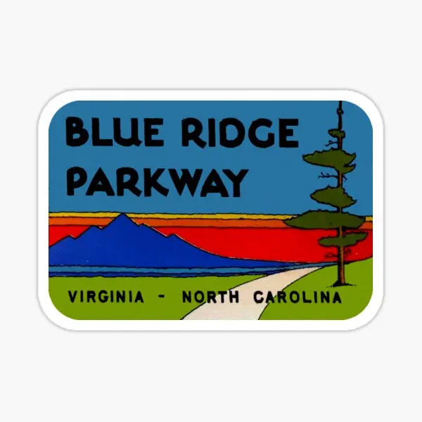 

5 шт., наклейки на бампер Blue Ridge Parkway Virginia North Caroli