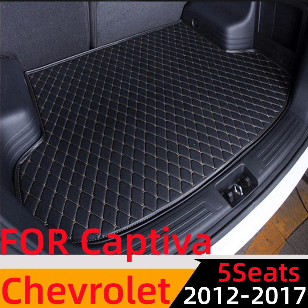 

Sinjayer Car AUTO Trunk Mat ALL Weather Tail Boot Luggage Pad Carpet Cargo Liner Cover For Chevrolet Captiva 5Seats 2012-2017