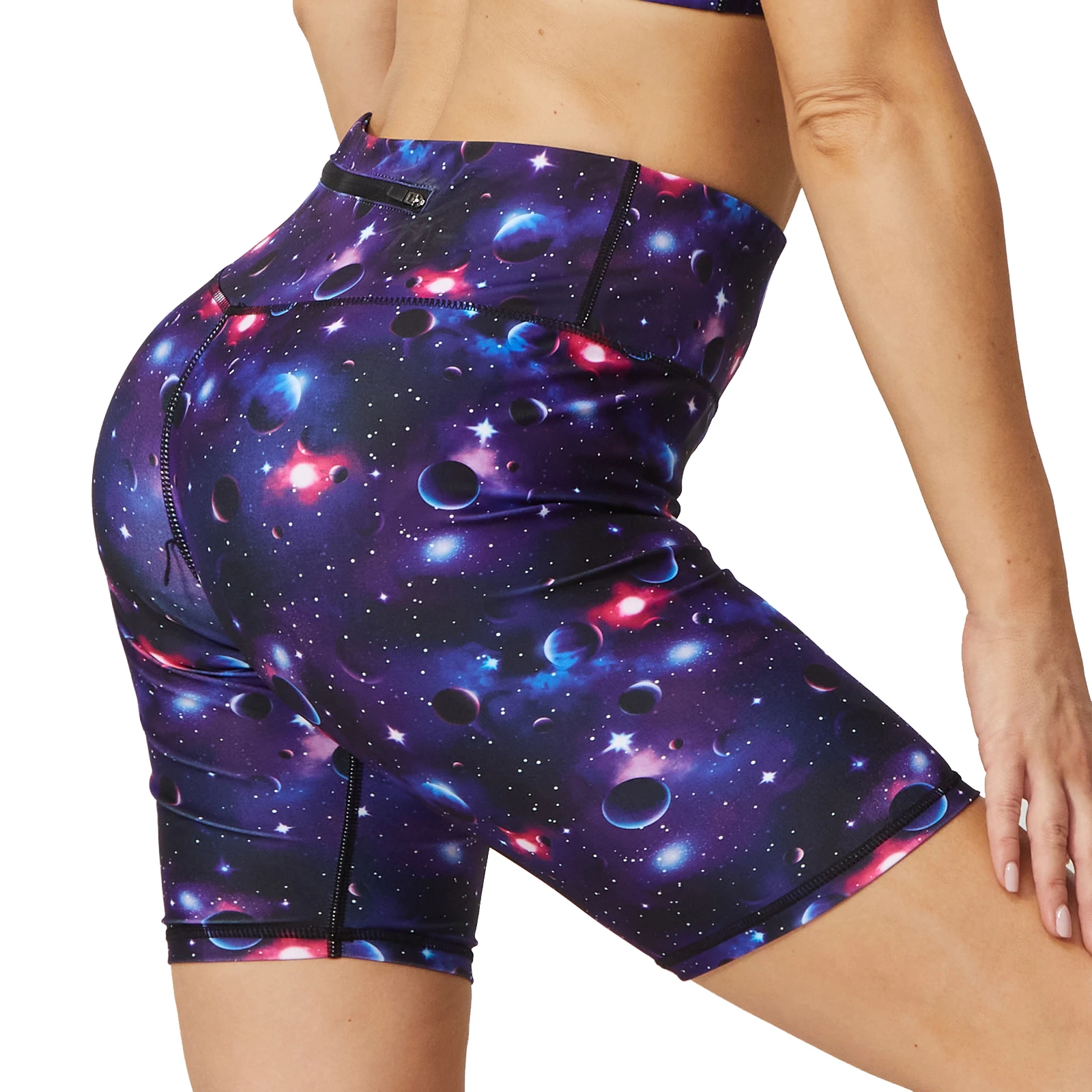 Kenntrice Printed Yoga Pants Women High Waist Push Up Sports Gym Shorts Girl Butt Lifting Leggings Running Cycling Sportswear
