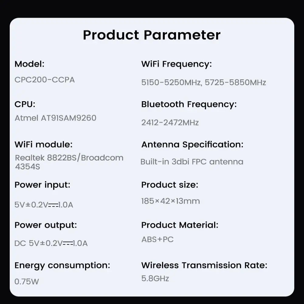 Адаптер для подключения телефона USB беспроводного модуля Carplay беспроводных Apples
