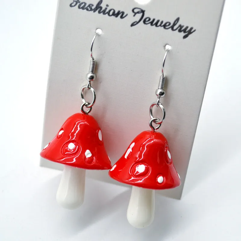

Simple Mushroom Earrings for Women Korean Ear Jewelry Gifts