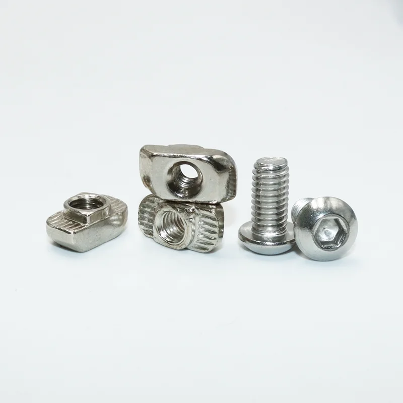 Винт с шестигранной головкой и Т-образной гайкой из нержавеющей стали 304