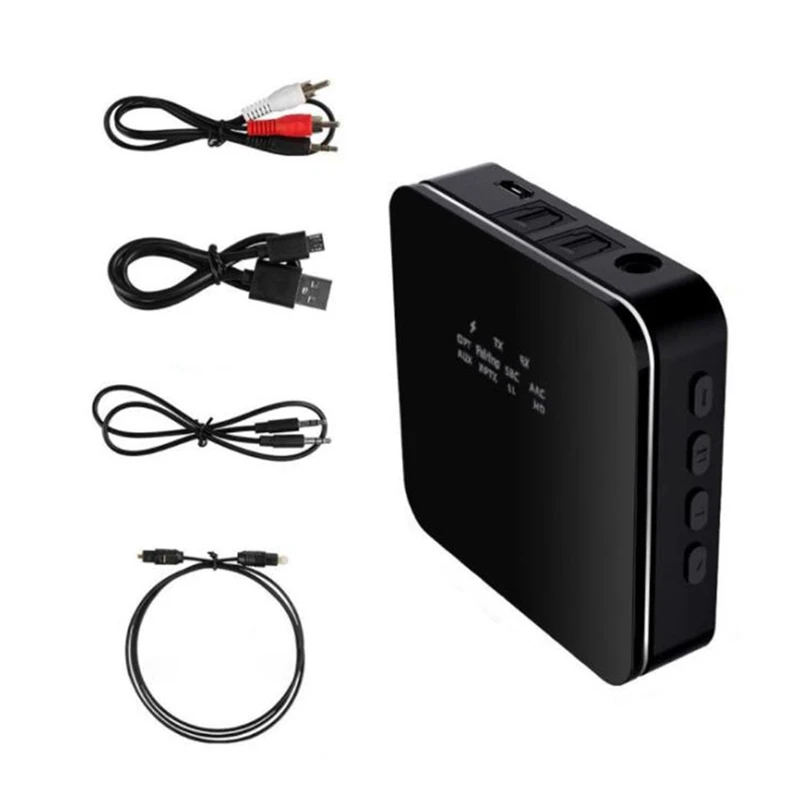

Bluetooth 5.0 Audio Transmitter Receiver Aptx HD LL Low Latency CSR8675 Wireless Adapter RCA SPDIF 3.5Mm Aux Jack For PC