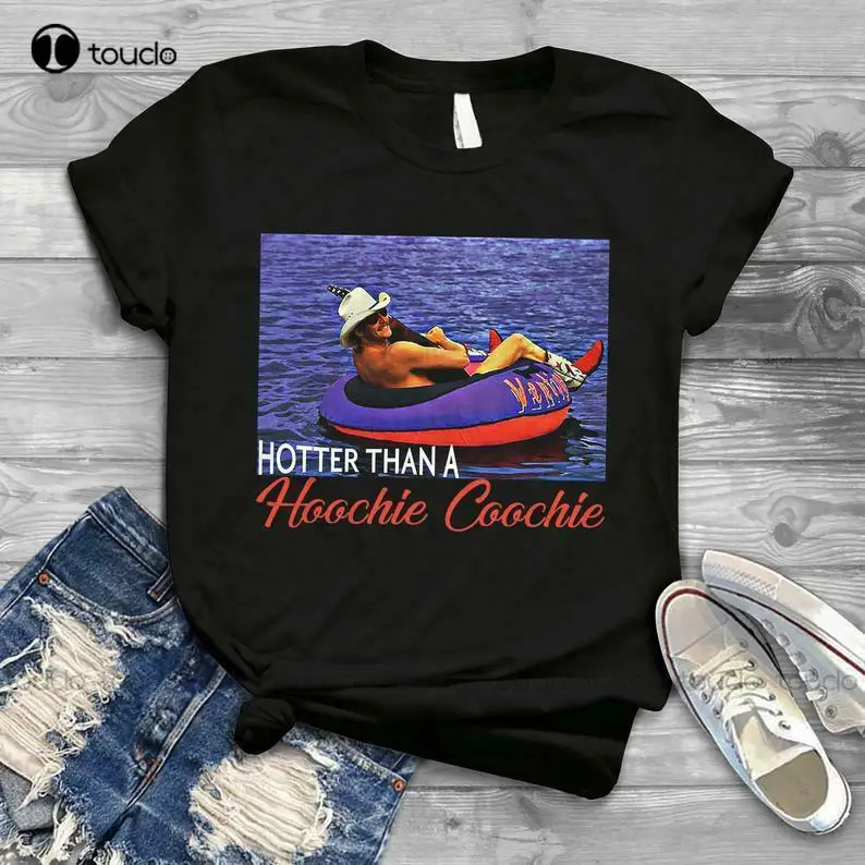 

Hotter Than A Hoochie Coochie Chattahoochee Alan Jackson Vintage Retro T-Shirt T Shirt Print Printer Custom Aldult Teen Unisex