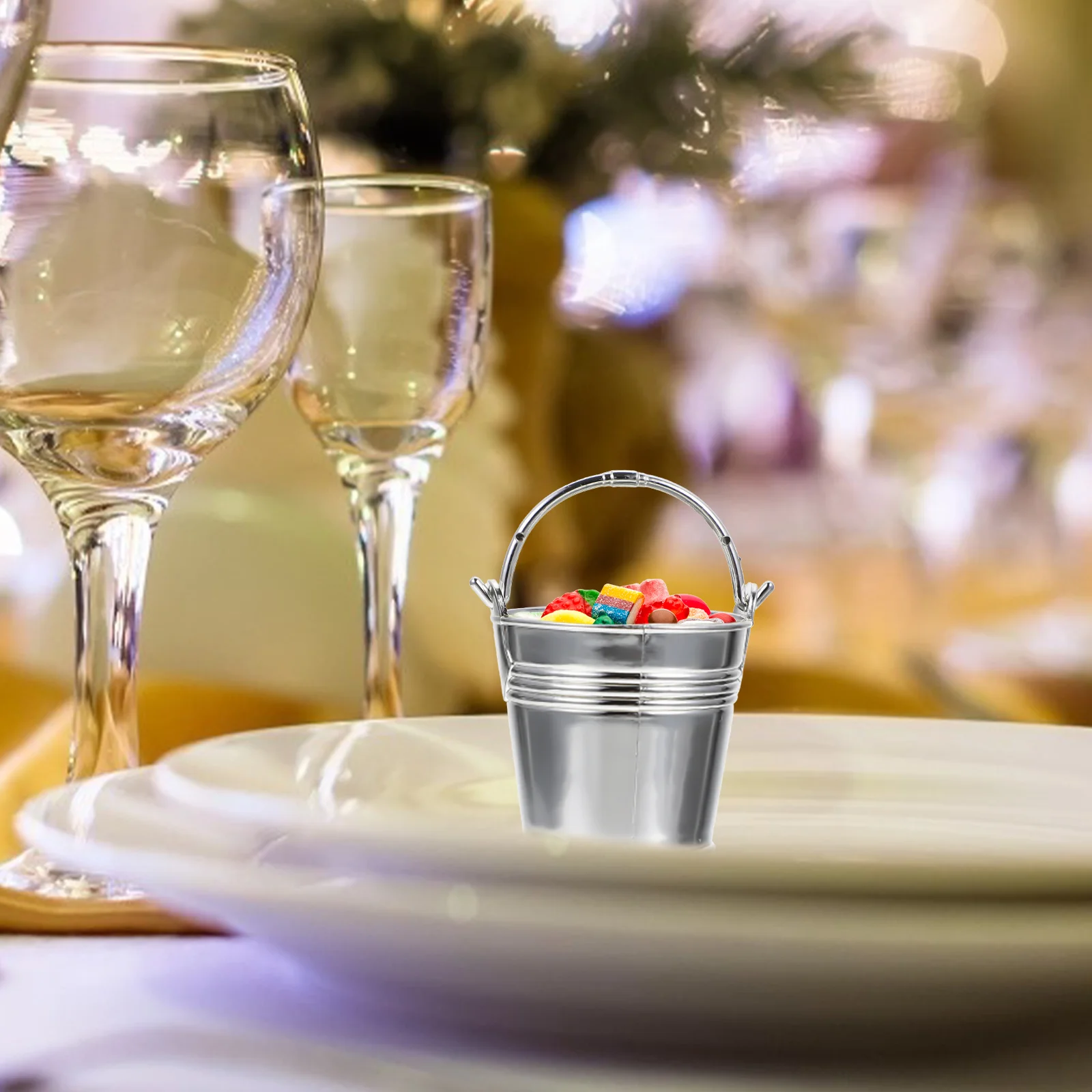 10 шт. ведро для закусок нежные конфеты мини-пластик вечерние хранения еды печенья