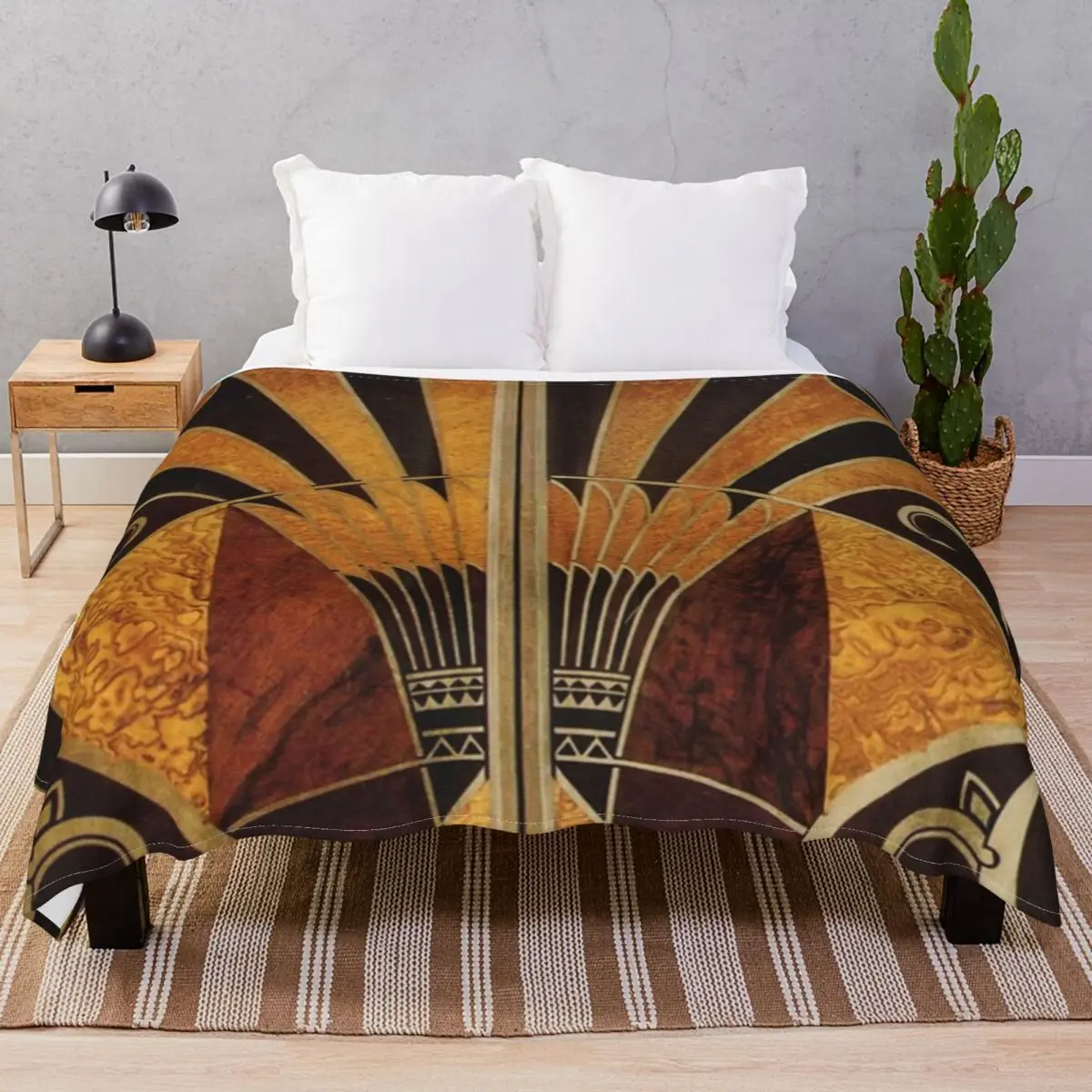 Art Nouveau Art Deco Blankets Fleece Decoration Ultra-Soft Throw Blanket for Bed Sofa Travel Cinema