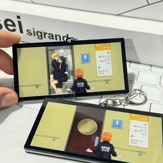 Haikyuu! Брелок Kawaii милый аниме открывающийся дверь серия брелок Школьный Рюкзак