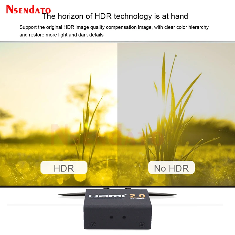 Фото 40 м 4K HDMI 2,0 HDR сплиттер ретранслятор 4K HDMI усилитель сигнала усилитель адаптер Поддержка HDCP 2,2 EDID 4K x 2K 1080P @ 60 Гц №5