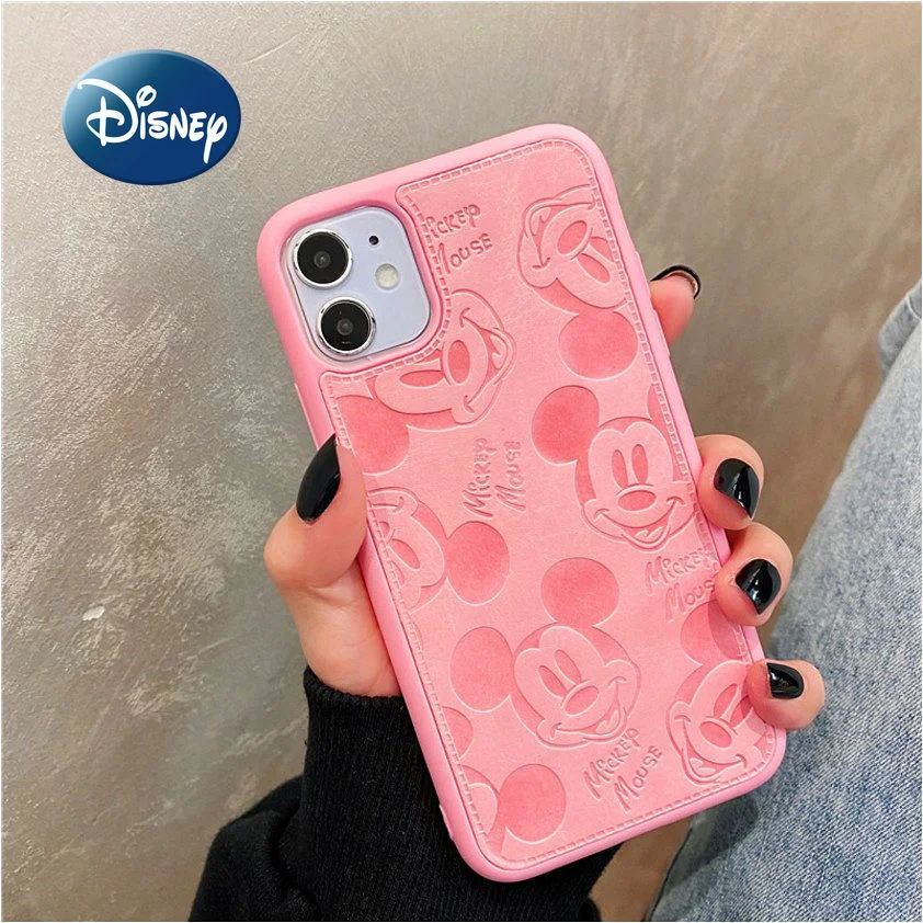

Disney 2022 New Mickey Fashion Cute Phone Case for Iphone 13 12 11 Pro Max Xs Max Xr x 8 7 Plus Soft Cushioned Back Cover