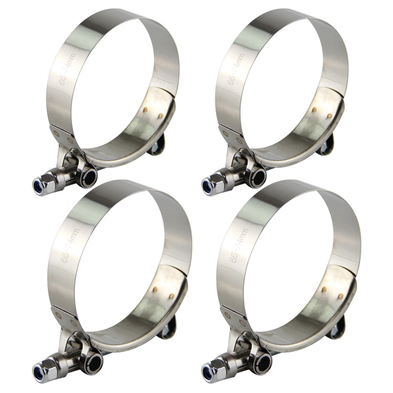 Т-образные болты 304 зажимы из нержавеющей стали x 4 шт. для шланга с наружным