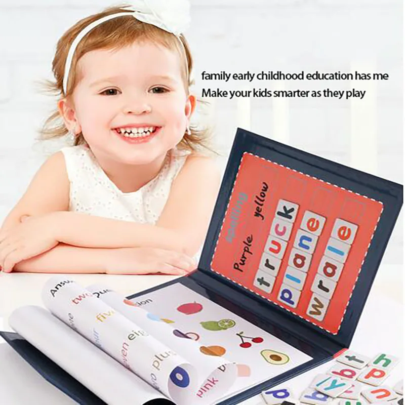 

High Quality Fun Magic Word Spelling Game Children's Teaching Aids 26 English Letters Early Education Color Cognitive Toys