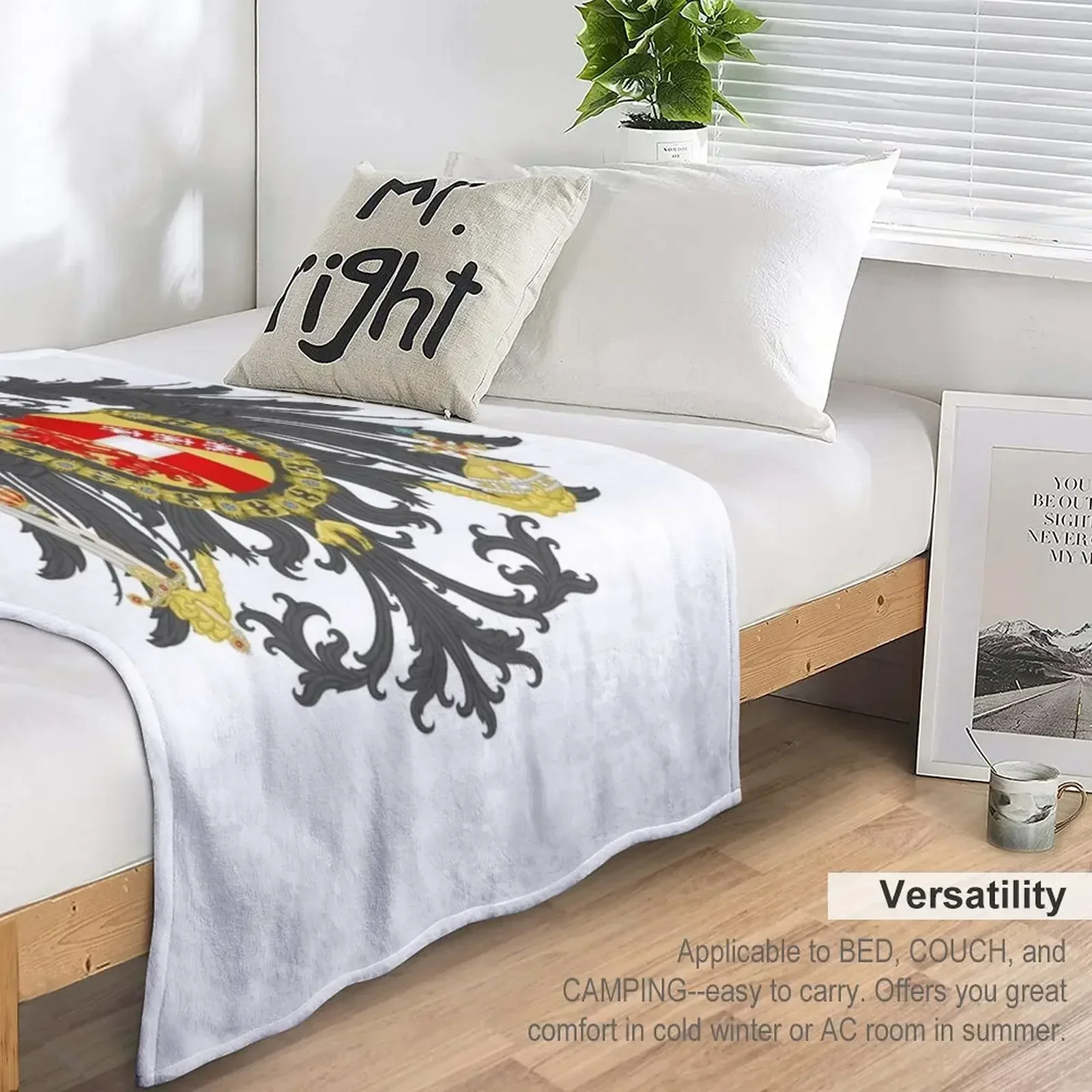 Kaiser Viele Wappen des ? Vissischen Reiches историisch Плед теплый для зимы Тонкие одеяла