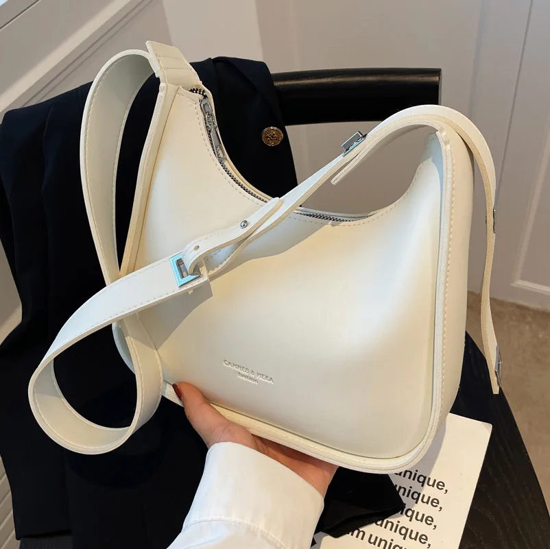 

Женские сумки, модные сумки на плечо для женщин 2023, однотонные сумки через плечо из искусственной кожи, роскошная трендовая брендовая сумка, кошелек