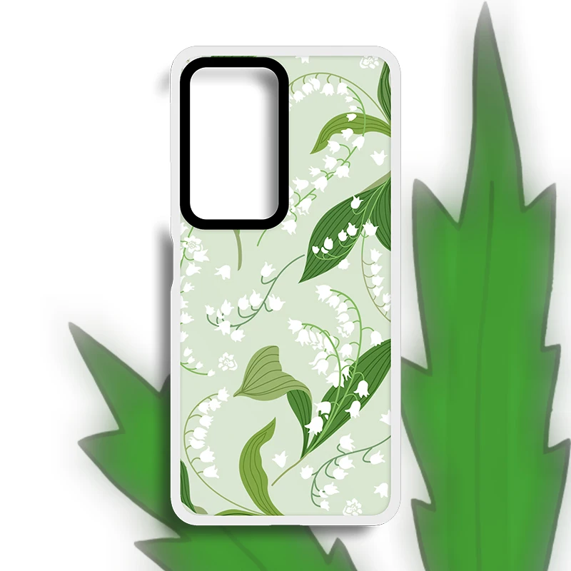 

INS Simple Fashion Leaf Pattern Silicone Soft Phone Case For XiaoMi RedMi K60 Pro K30 K40 K40S K50 Transparent Back Cover Cases